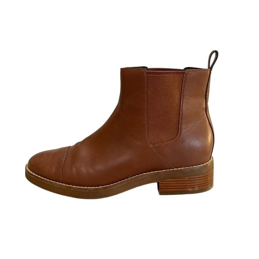 Cole Haan Mara Brown Leather Chelsea Boots